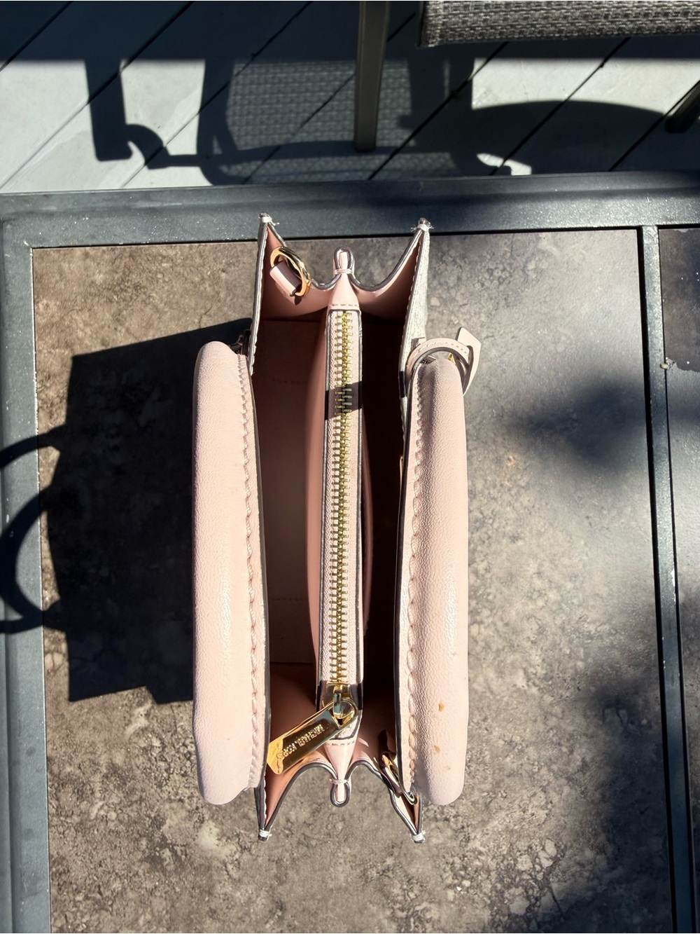 NWOT Michael Kors Mercer Powder Blush Tote w/Removable Adjustable Shoulder Strap - Picture 4 of 8